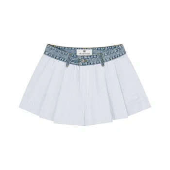 CALLED BACK Casual Short Skirts Women's Blue