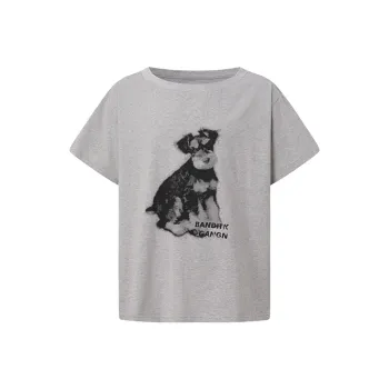 BANDITK GANGN Drop Shoulder Sleeve T Shirt Women's White
