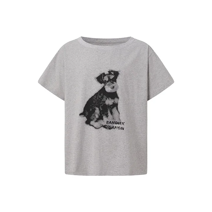 BANDITK GANGN Drop Shoulder Sleeve T Shirt Women's White-7