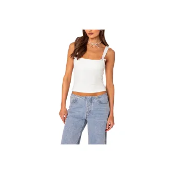 Edikted Tank Tops Women's White