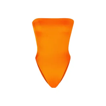 SAINT LAURENT FW22 One piece Swimsuit Women's Orange