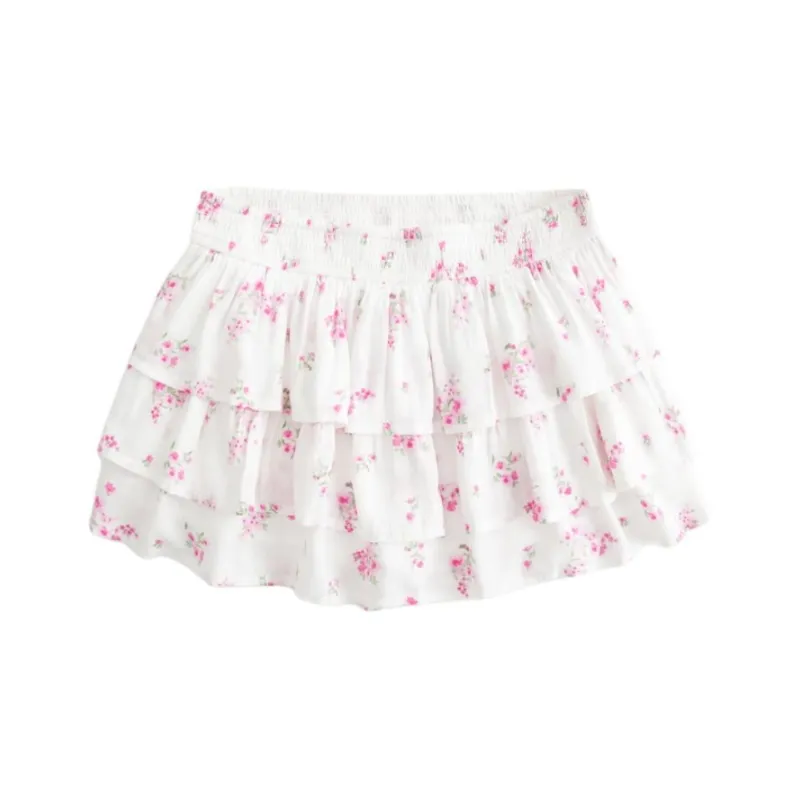 Hollister Casual Short Skirts Women's White-0