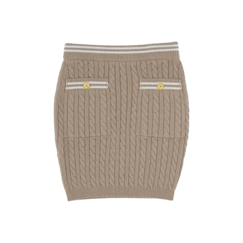 Alessandra Rich Cotton Mini Skirt-0