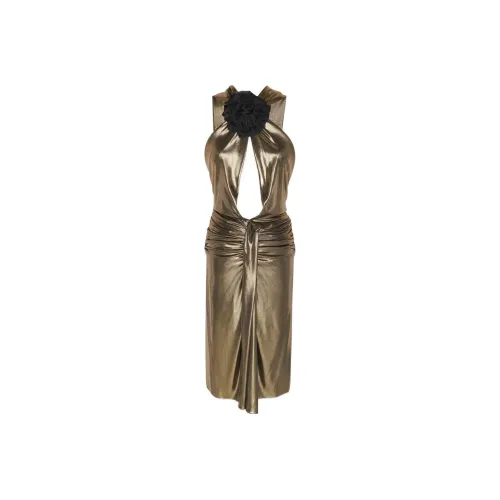 SAINT LAURENT Cut Out Sleeveless Dress