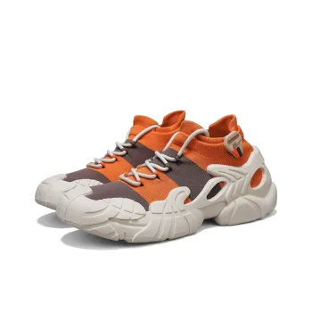 WARRIOR Casual Shoes Men Low Top Orange Brown