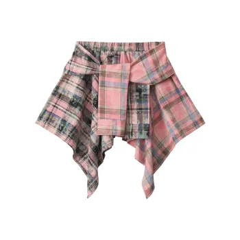 BEAR UNION Casual Short Skirts Women's Pink