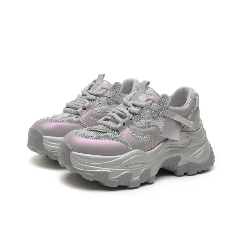 LINGPAO Low Top Chunky Sneakers Women's-7