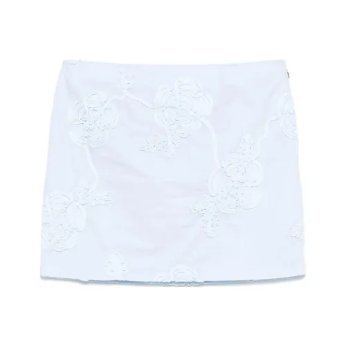 Rotate Floral Embroidered Mini Skirt