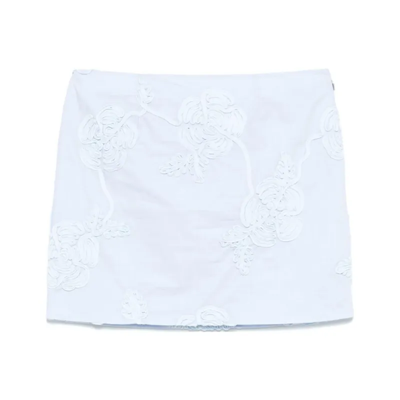 Rotate Birger Christensen Cotton Mini Skirt-0