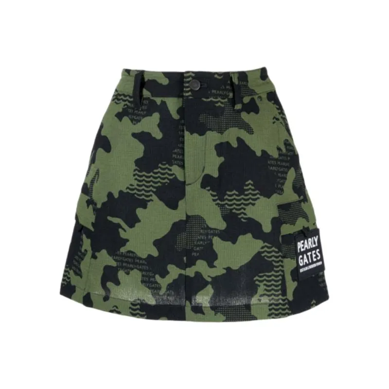 PEARLY GATES Camouflage print Mini Skirt-0