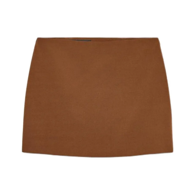 ZARA Casual Short Skirts Women's Light Brown-0