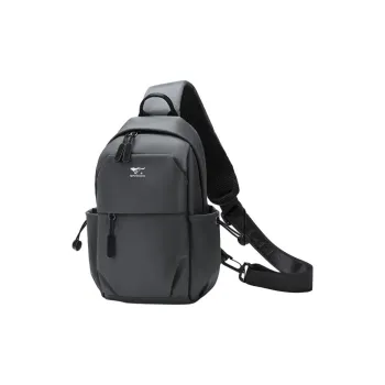 SEPTWOLVES Fabric Sling Bag Small Size Men's Black