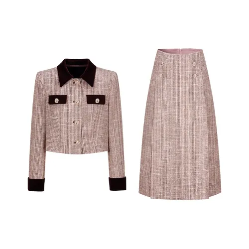 CHICHY CHICHY Size Sister Series Skirt Set Women's Cinnamon