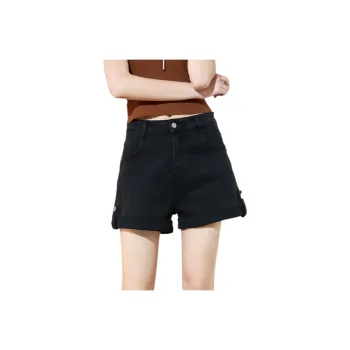 SMEN Denim Shorts Women's Black