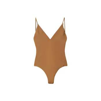 MIU MIU One-piece Swimsuit Women's Cork Beige
