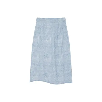 IHIMI Casual Long Skirt Women's Distant Sky Blue