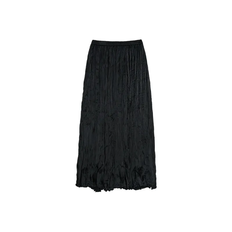 THE SEA LIFE Casual Long Skirt Women's Black Mage-0