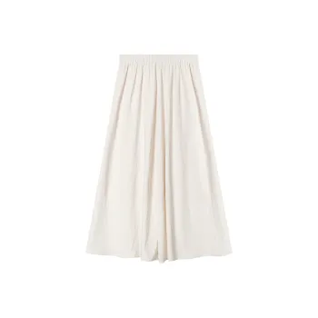 THE SEA LIFE Casual Long Skirt Women's Cream White
