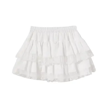 WESTLINK Casual Short Skirts Women's White