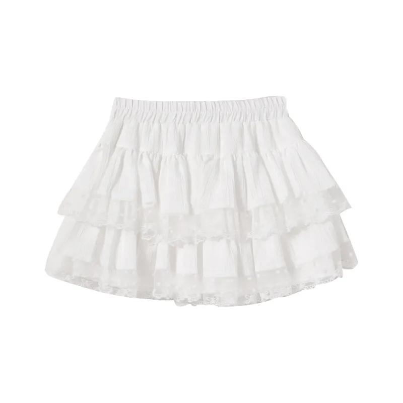 WESTLINK Casual Short Skirts Women's White-0