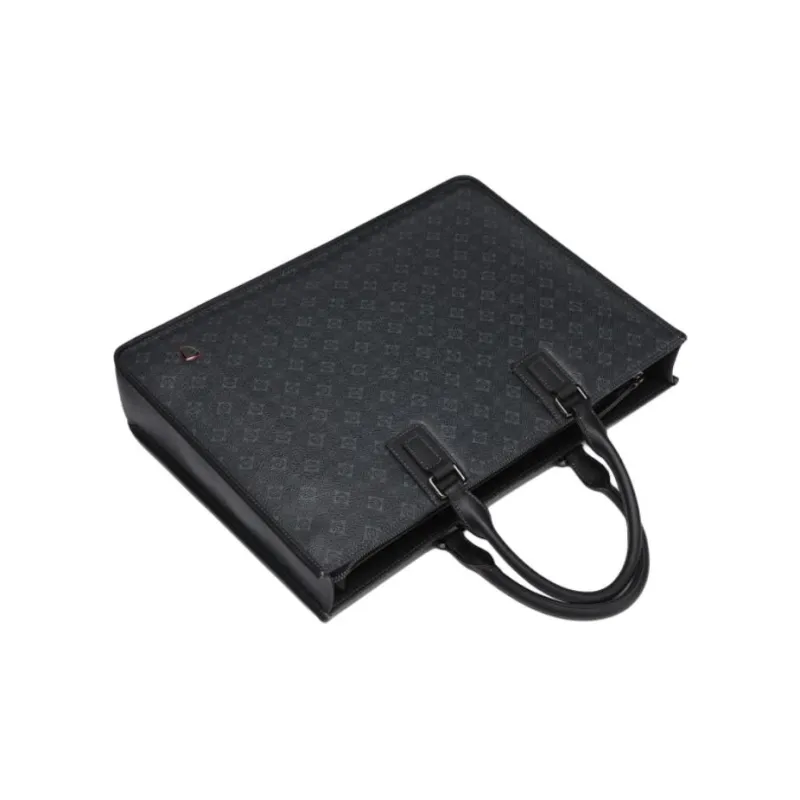 SEPTWOLVES PVC Briefcase Large Size Men's Black-0