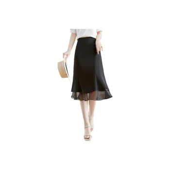Like The Age Of Water Summer Casual Short Skirts Regular Women's Black