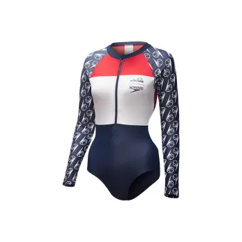 Ellesse X Speedo One-Piece Swimsuits Women's Red White Blue Multicolor