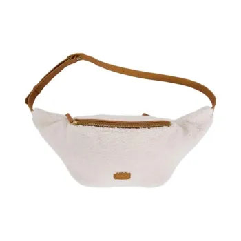 Nat & Nin Recycled Polyester Fanny Pack Women's White & Brown