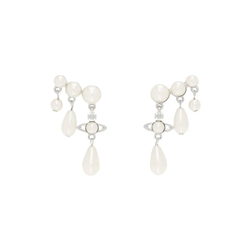 Vivienne Westwood Brass Earrings Women's Silver-0
