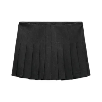 ZARA Casual Short Skirts Women's Medium Gray