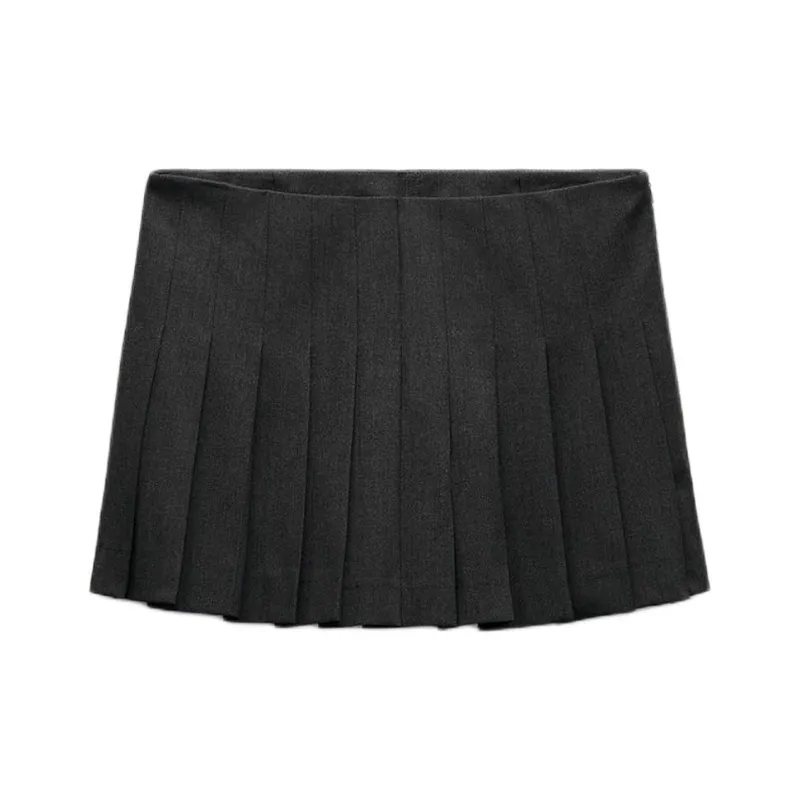 ZARA Casual Short Skirts Women's Medium Gray-0