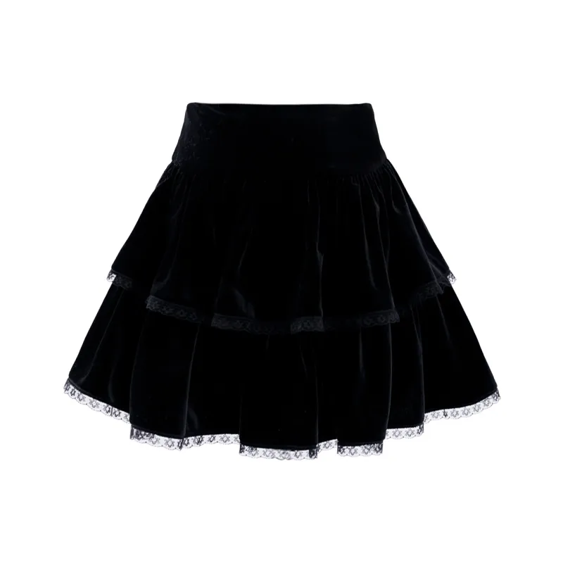 Blovelan Casual Short Skirts Women's Black-0