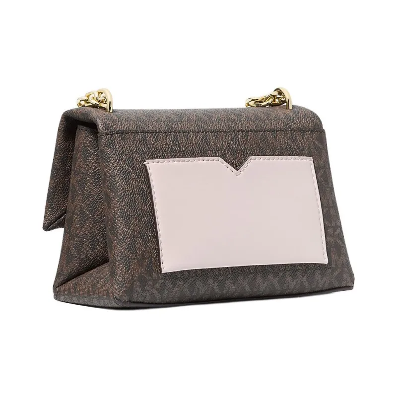 MICHAEL KORS MK Cece Coated Canvas Crossbody Bag, Shoulder Bag Regular Women's Brown & Pink-1