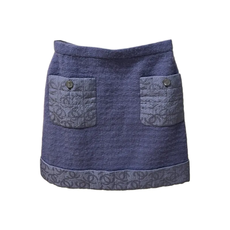 CHANEL Casual Short Skirts Women's Purple-0