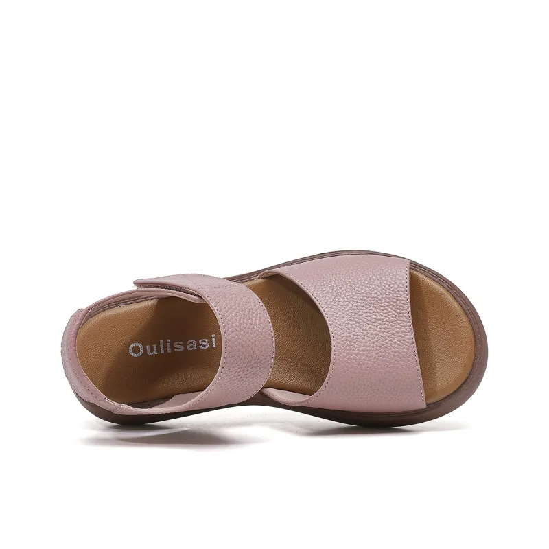 OULISASI One Strap Sandals Women's-12