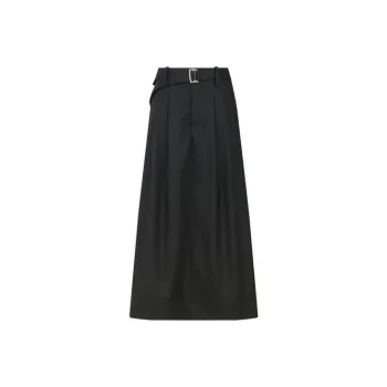 MEIYANG Casual Long Skirts Women's Black