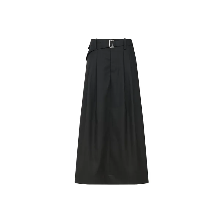 MEIYANG Casual Long Skirts Women's Black-0