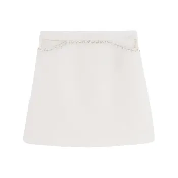 Bebe Casual Short Skirts Women's Ecru