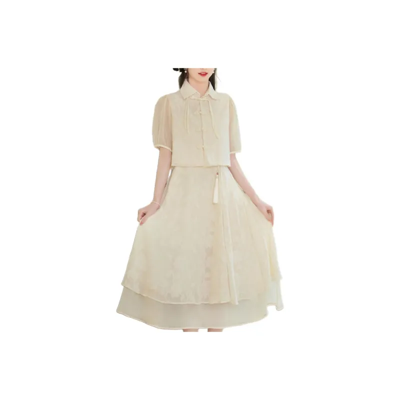 SONDR Two Piece Skirt Sets Women's White-0