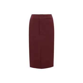 SAINT LAURENT FW24 Casual Long Skirts Women's Dark Purple