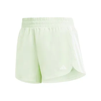 Adidas Pacer Training 3-Stripes Woven Mid-Rise Shorts Sports Shorts Women's Green