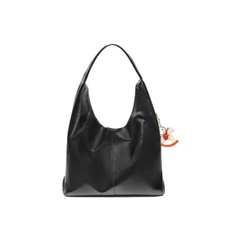 BELLE Artificial Leather Shoulder Bag Tubas Women's White/Black