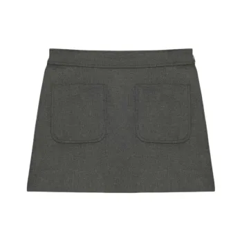 ARITZIA FW24 Wilfred Ardor Skirt Casual Short Skirts Women's Heather Charcoal/Stone Phoebe Zhennan Charcoal