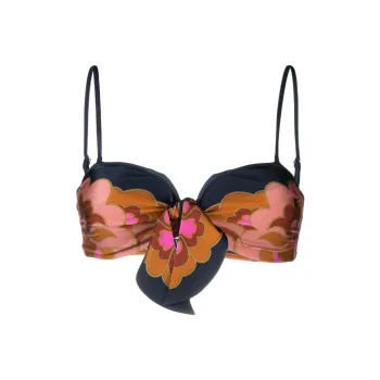 Zimmermann Acadian Scarf Floral-print Bikini Top