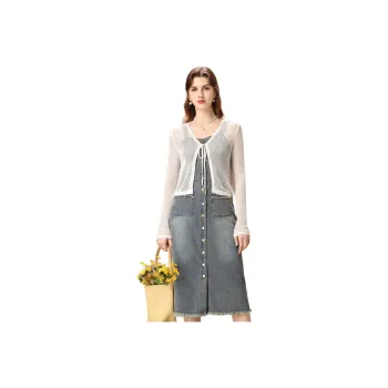 FENHONGMALI Skirt Set Women's Blue