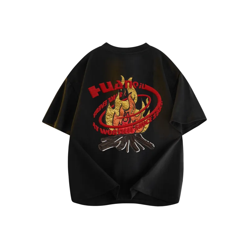 HUANQIU T Shirt Unisex Navy Blue-6