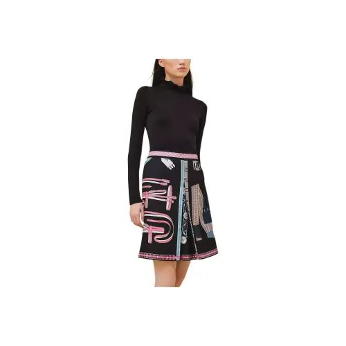 HERMES FW24 Casual Short Skirts Women's Black