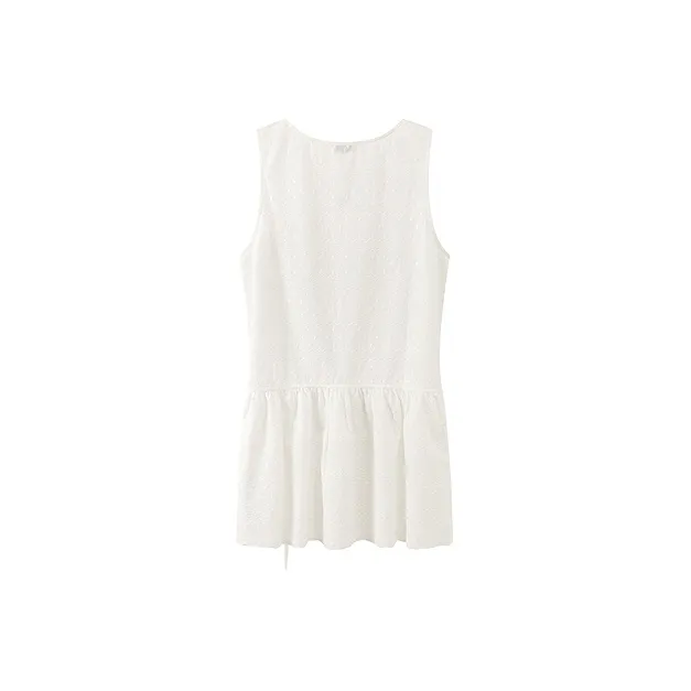 CHUU Sleeveless Dresses Women's White-1