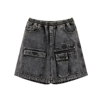 NO ONE ELSE Denim Shorts Unisex