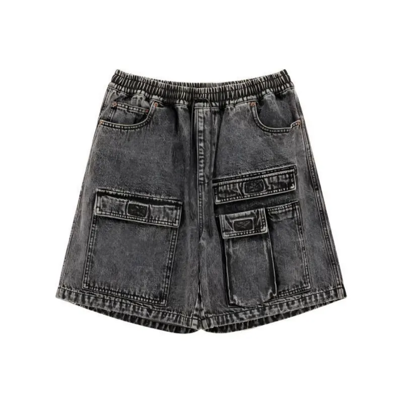NO ONE ELSE Denim Shorts Unisex-0